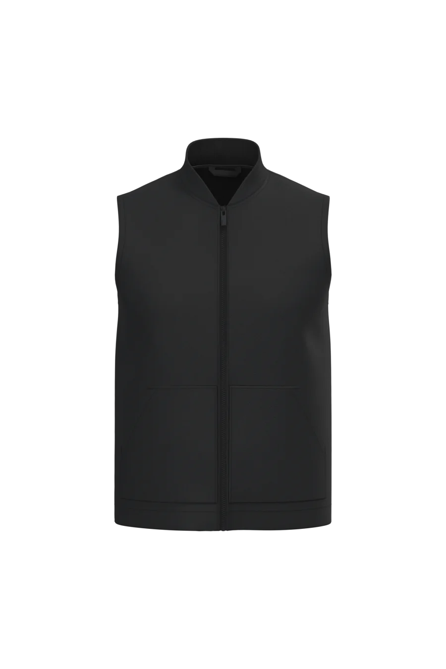 Bodywarmer rembourré en sergé écoresponsable à col teddy unisexe