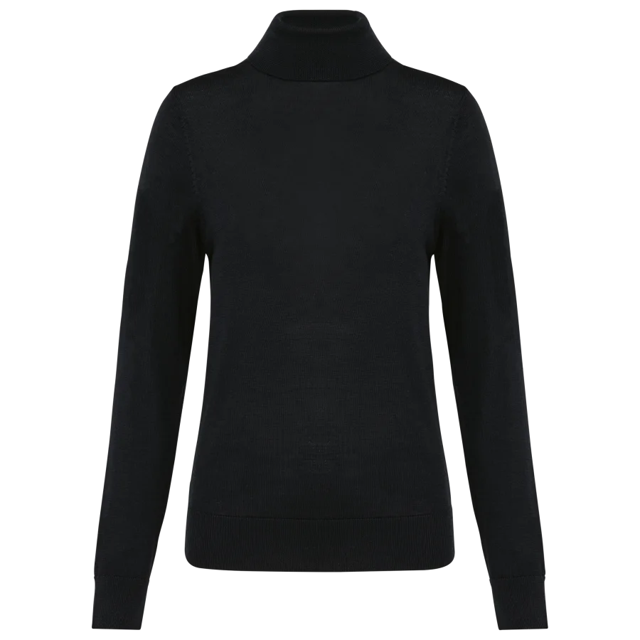 Pull Mérinos col roulé femme