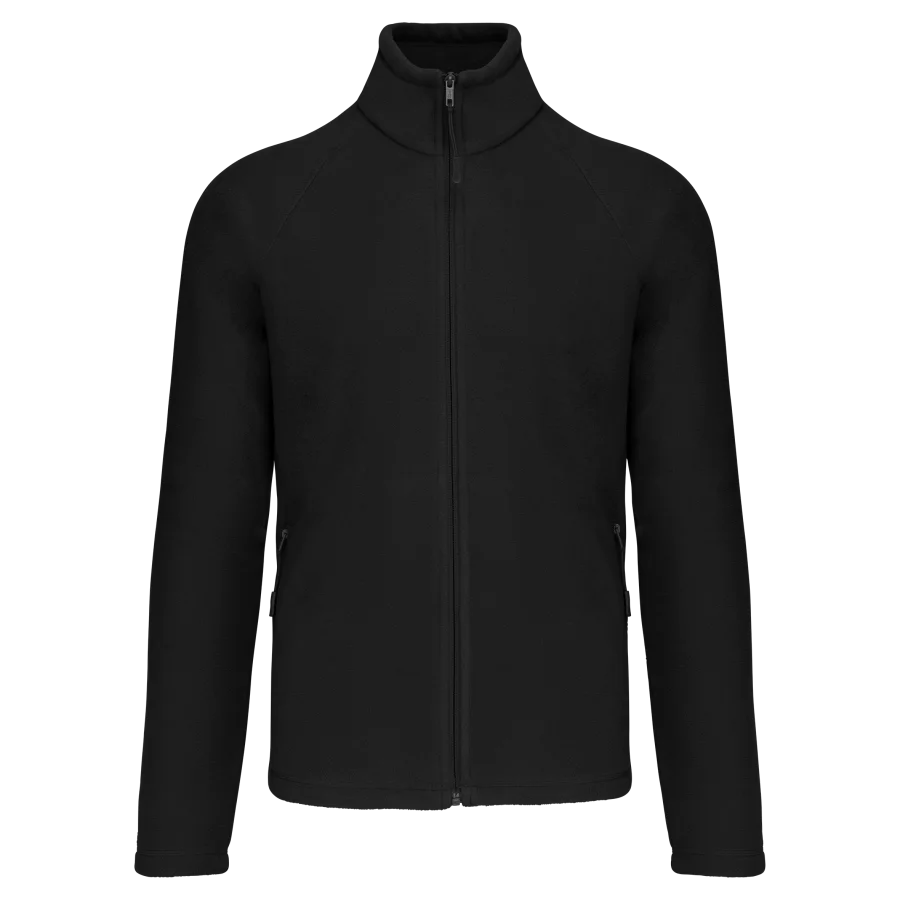 Veste micropolaire zippée manches raglan homme