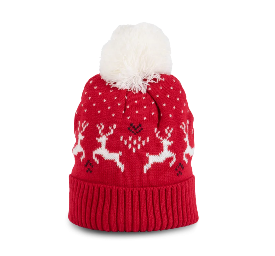 Bonnet de Noël motifs rennes