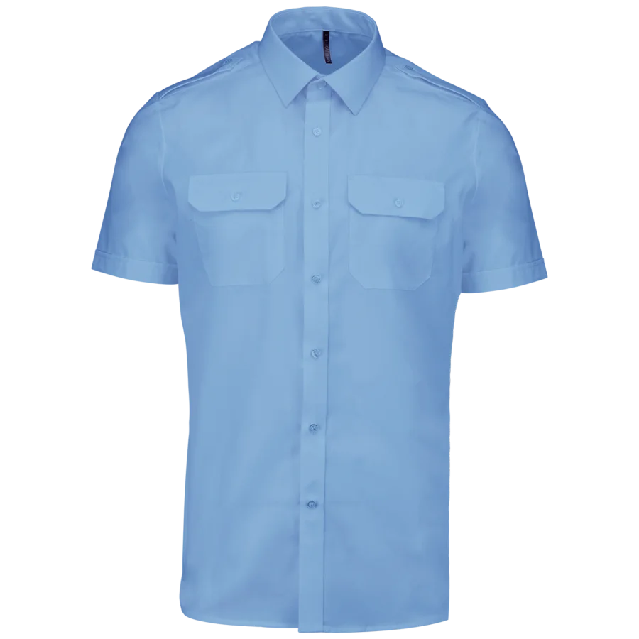 Chemise pilote manches courtes homme