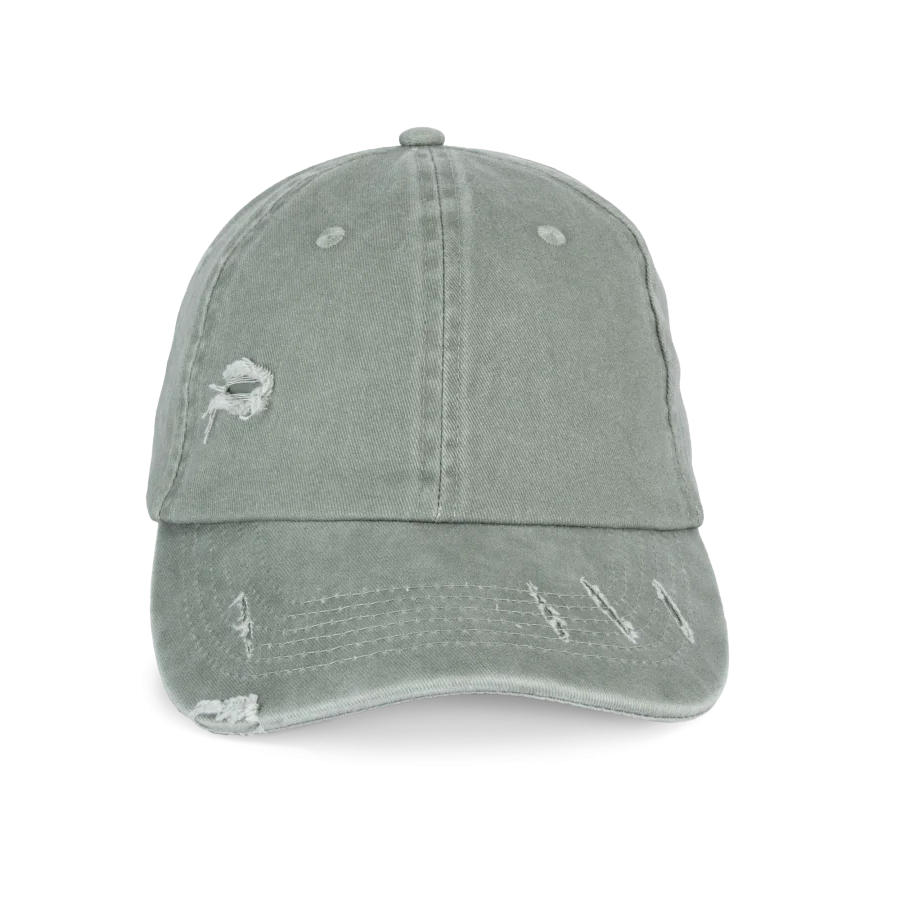 Casquette écoresponsable effet déchiré unisexe
