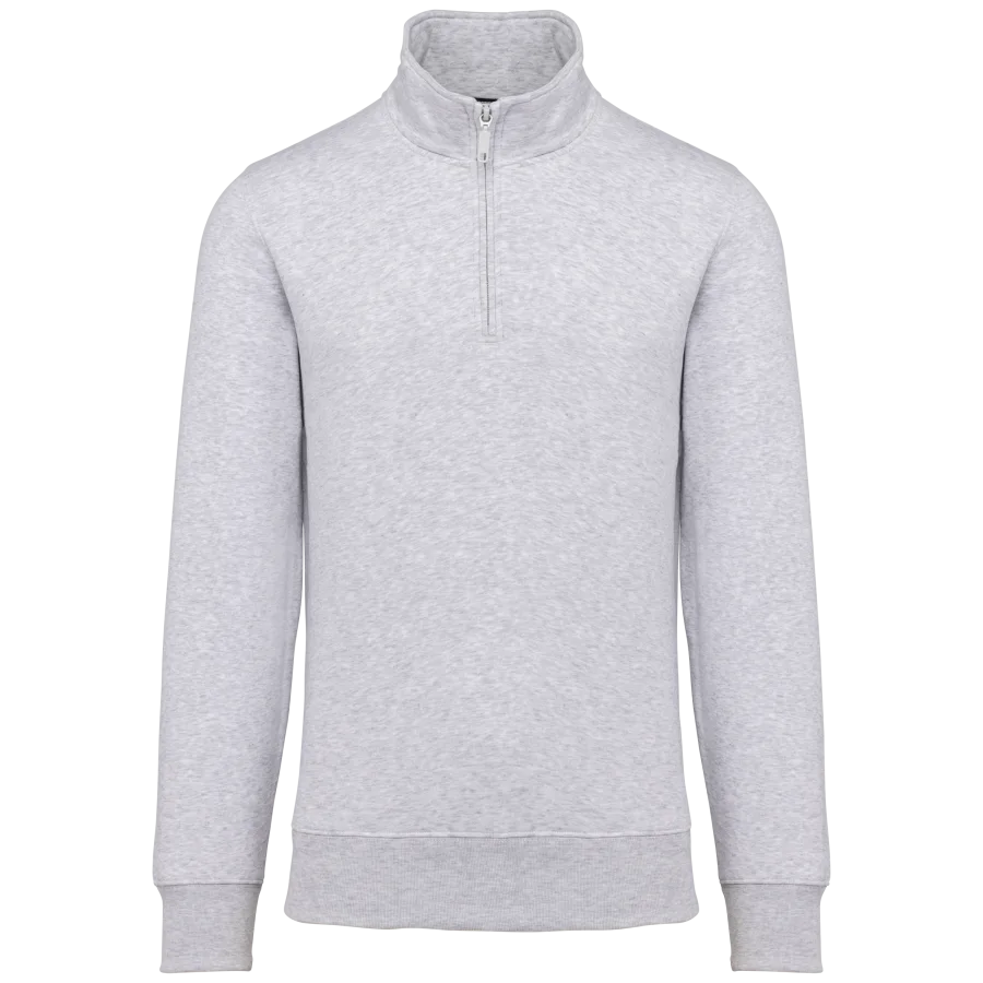 Sweat-shirt col zippé homme