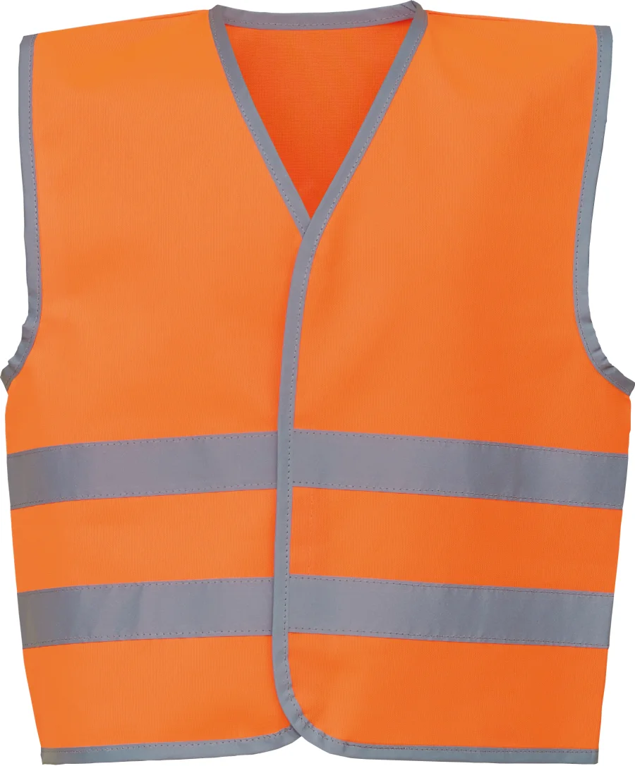 Gilet avec bordures et bandes réfléchissantes