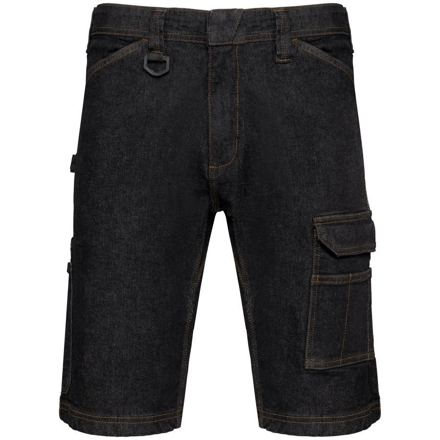 Bermuda denim multipoches homme