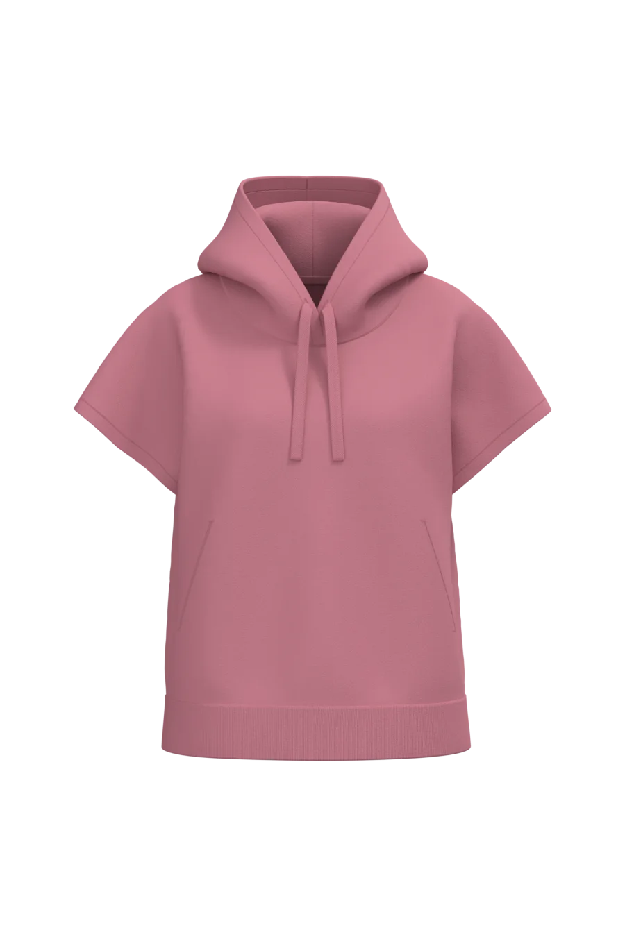Sweat-shirt écoresponsable à capuche oversize sans manches French Terry femme