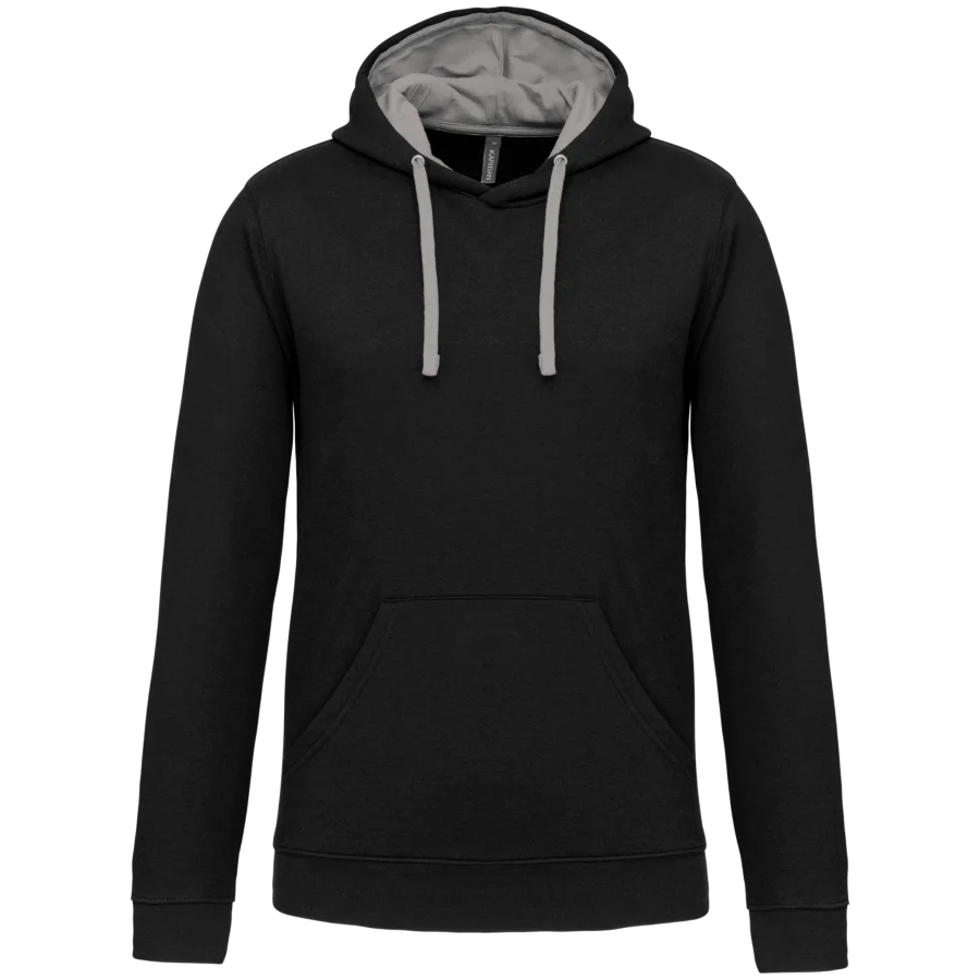 Sweat-shirt capuche contrastée homme