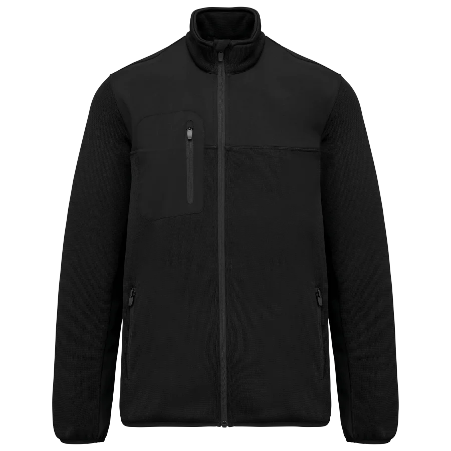Veste recyclée en polytricot homme