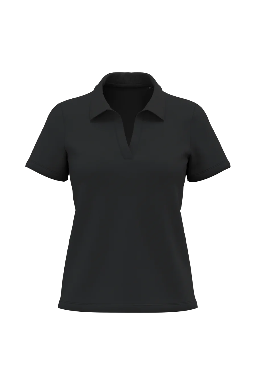 Polo col en V coton Supima® femme