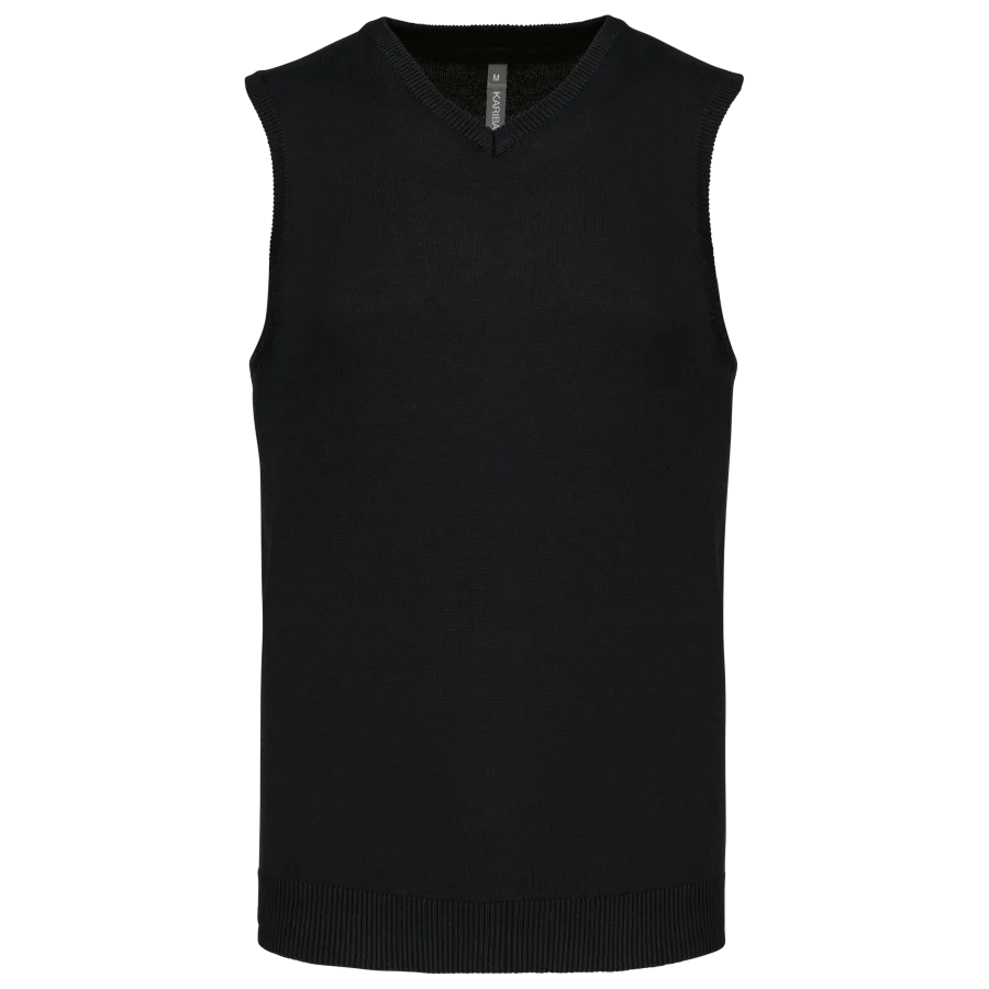 Pull col V sans manches