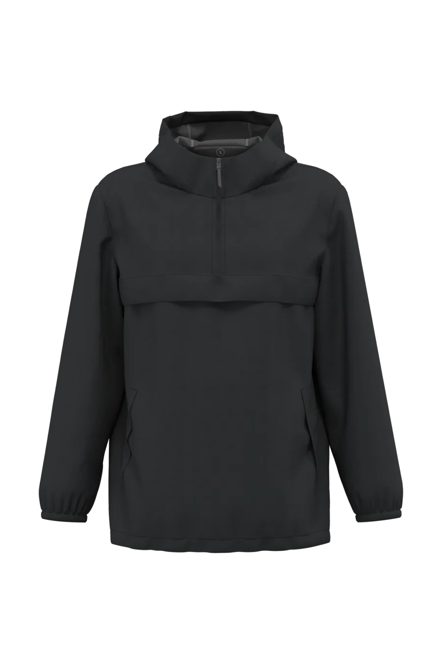 Veste coupe-vent imperméable écoresponsable quart zip unisexe