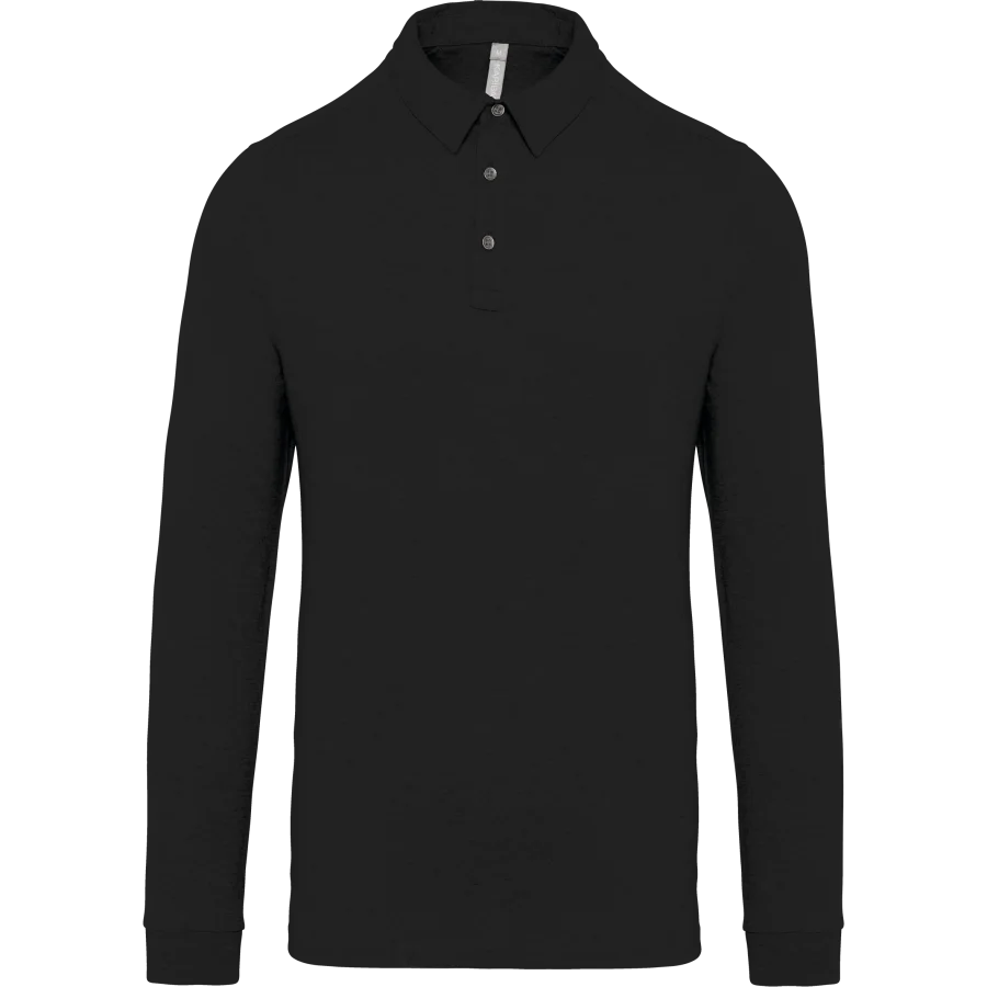 Polo jersey manches longues homme