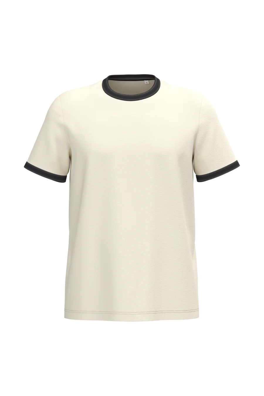 T-shirt ringer écoresponsable à bords contrastés effet délavé homme