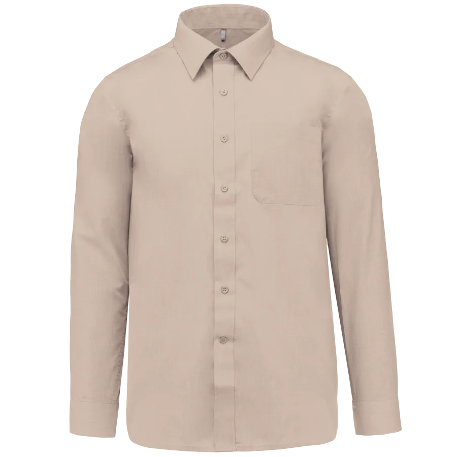 Chemise popeline polycoton entretien facile homme